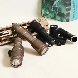 Linterna táctica de Airsoft M300 M600 WADSN Surefir Scout luz M300A M600C linterna LED blanco caza foco accesorio Metal
