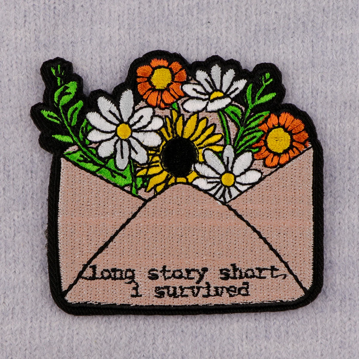 Sobre de flores, parche para planchar, parche para ropa, parche bordado de cantante, accesorios de ropa, pegatinas de costura - imagen 2