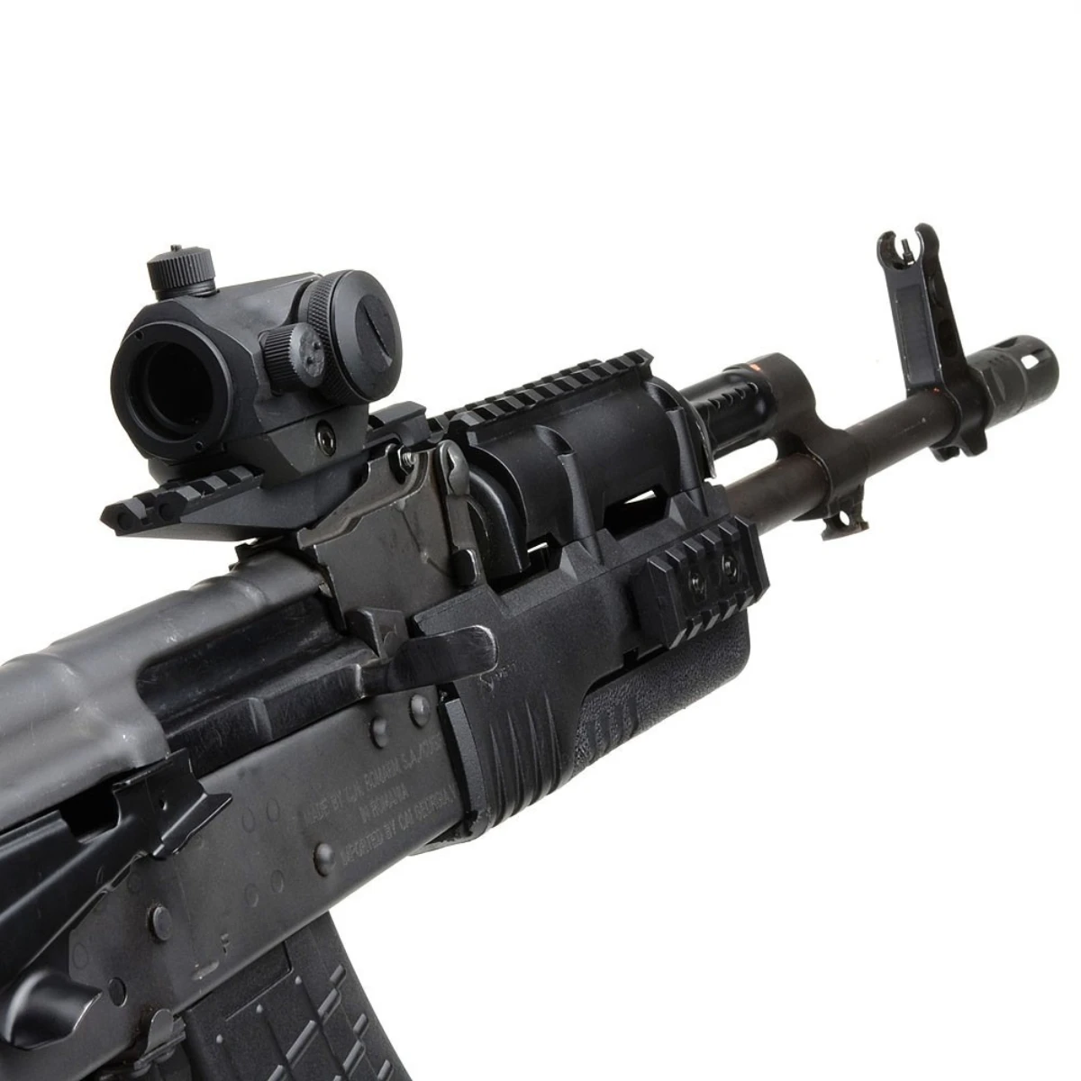 Riel de mira trasera AK de Metal táctico, soporte de alcance de caza Picatinny estándar 1913 para mira de punto rojo de perfil bajo AK47 AK74 - imagen 2