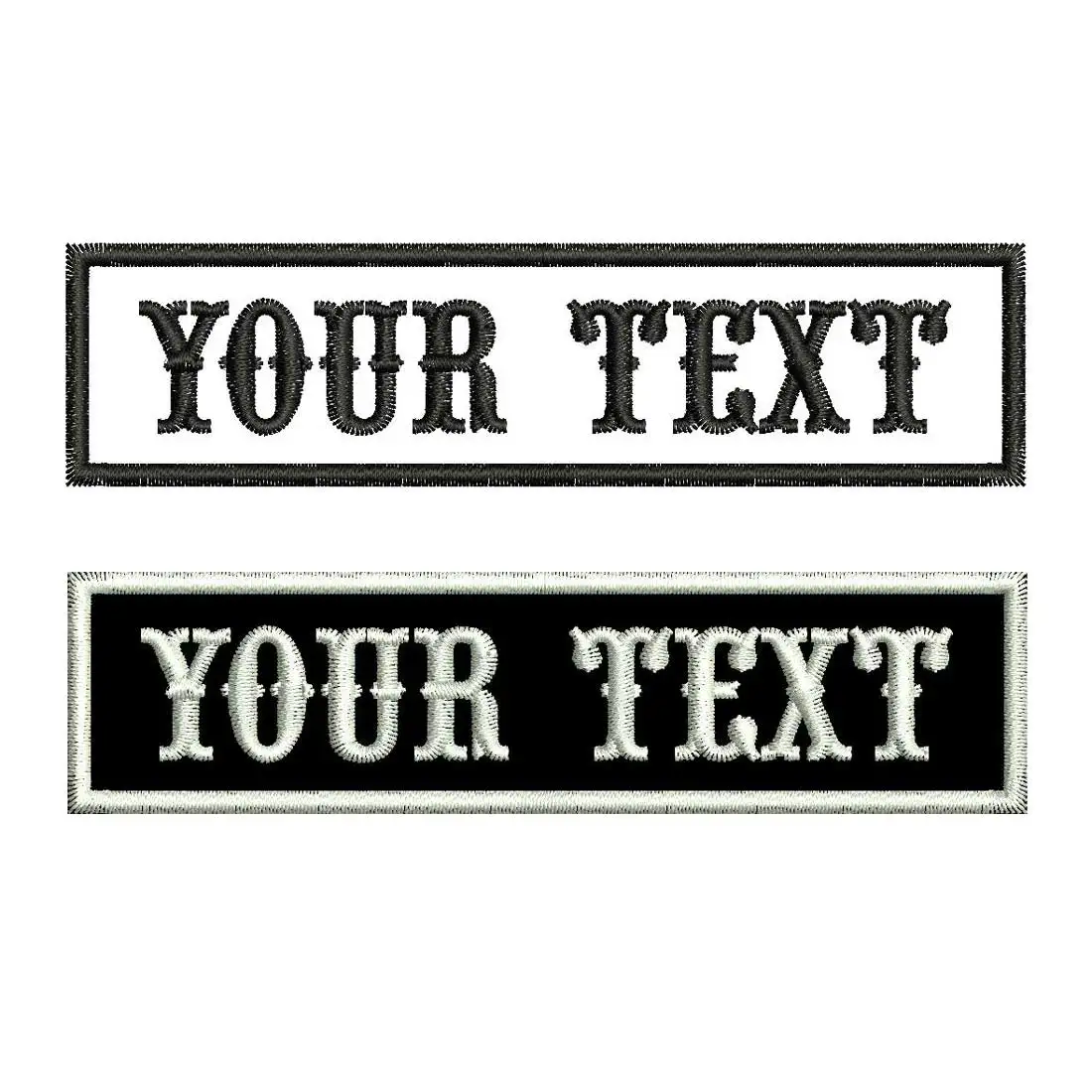 Etiquetas de nombres personalizadas Parches bordados de identificación de número de sangre del ejército con respaldo de gancho para planchar