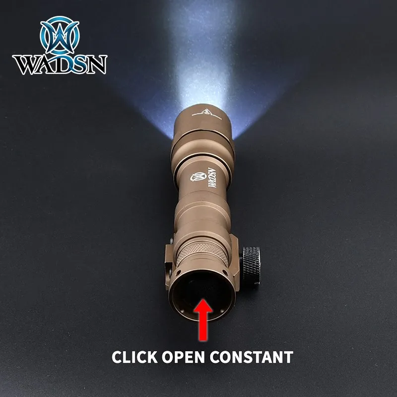 WADSN-Juego de linterna M600DF, luz de explorador táctico, botón constante, interruptor de presión de doble función, lámpara de caza, 1400 lúmenes - imagen 3