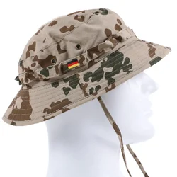 Sombrero de pescador de camuflaje alemán, sombrero de pesca de montaña con sombra de verano