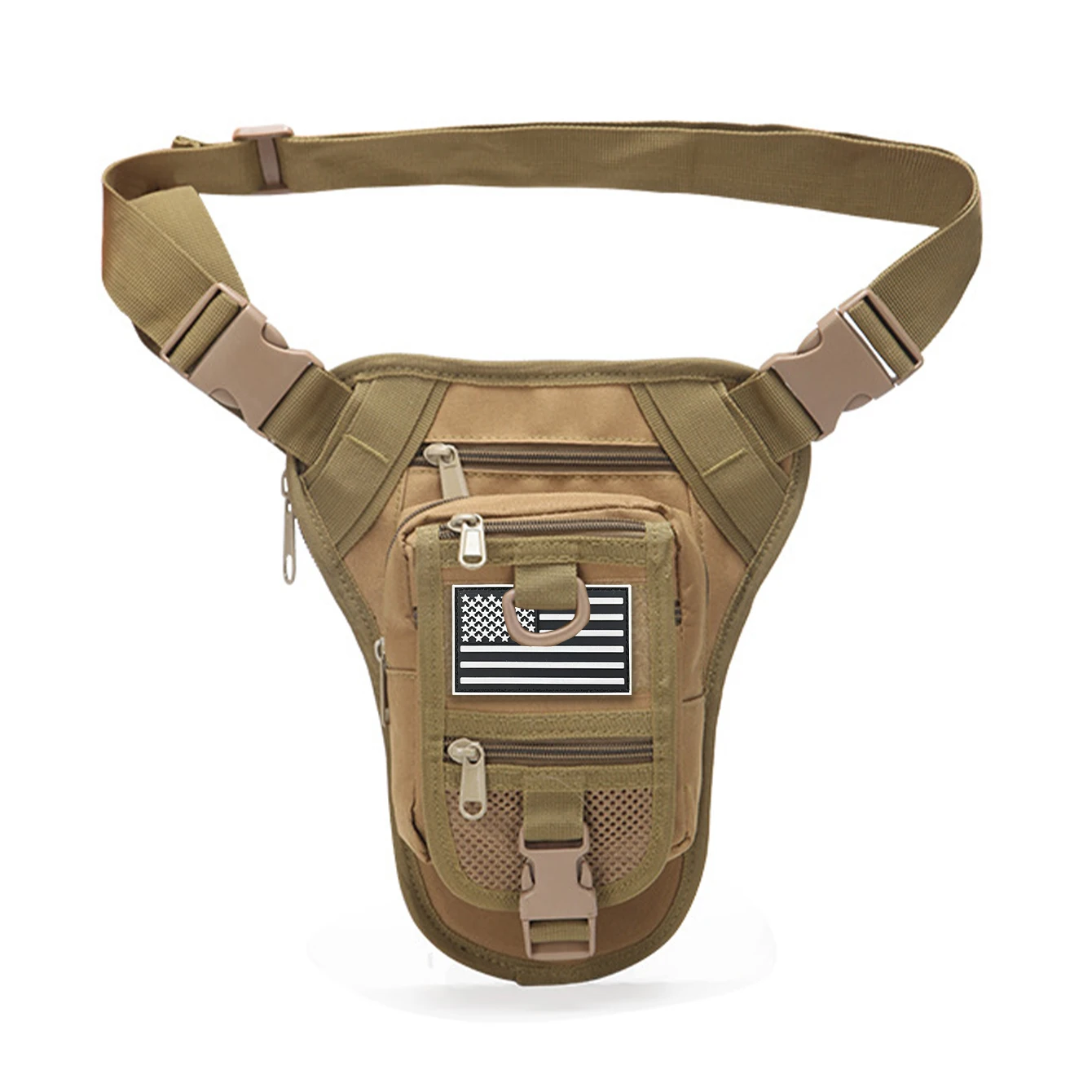 Riñonera ajustable para deportes al aire libre de hombre con múltiples bolsillos y riñonera duradera adecuada para senderismo y acampada - imagen 3