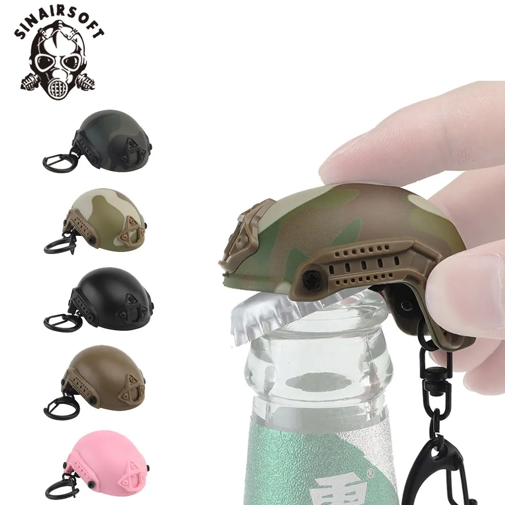 SINAIRSOFT Llavero táctico mini casco abridor botellas - imagen 3