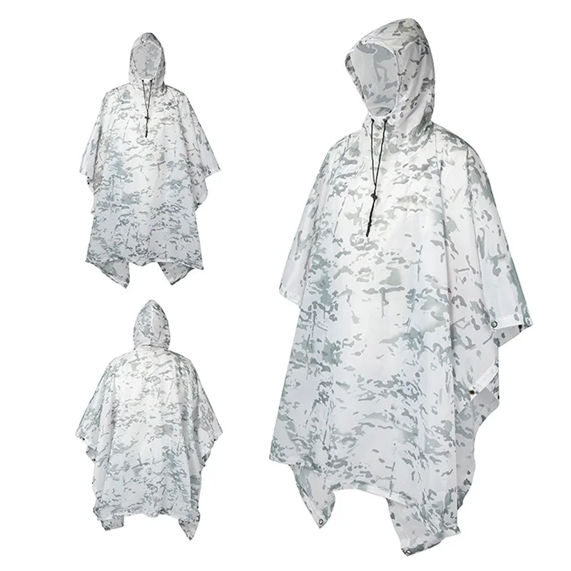 Poncho táctico camuflaje – Impermeable y transpirable para caza - imagen 2