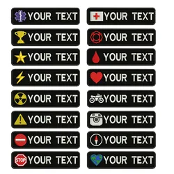 Insignia táctica adhesiva personalización 10x2,5cm – Gancho ovelcro