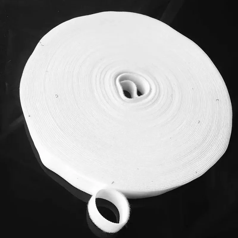 Bridas para cables con gancho y bucle de 10/20mm de ancho, bridas de cinta de doble cara para acampar táctica al aire libre, correas organizadoras de 5M/rollo - imagen 3