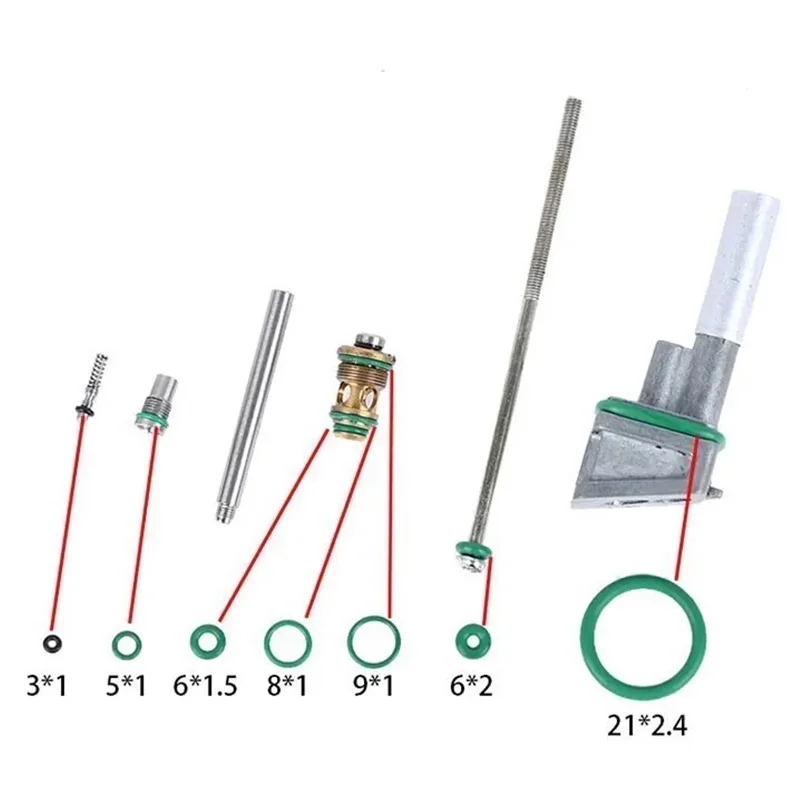 WADSN-llave de válvula de aire multifuncional táctica, juego de juntas tóricas de goma para pistola Airsoft, revista GBB Glock G19 G17, accesorios para pistola - imagen 4