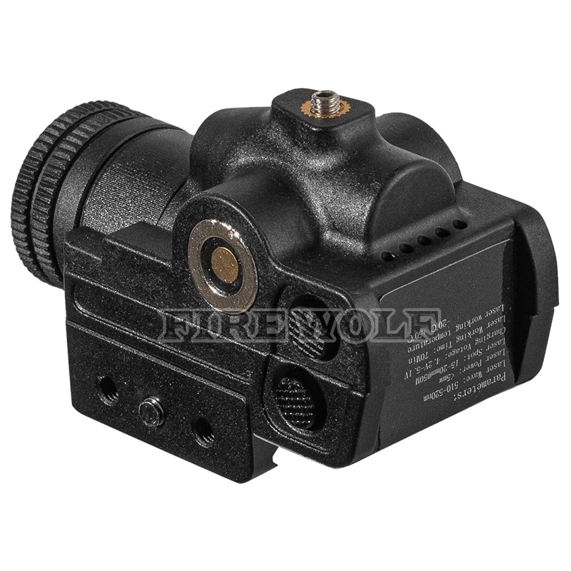 Luz de pistola con punto rojo y verde, mira láser, linterna recargable, luz de arma de caza para riel Picatinny de 20mm - imagen 4