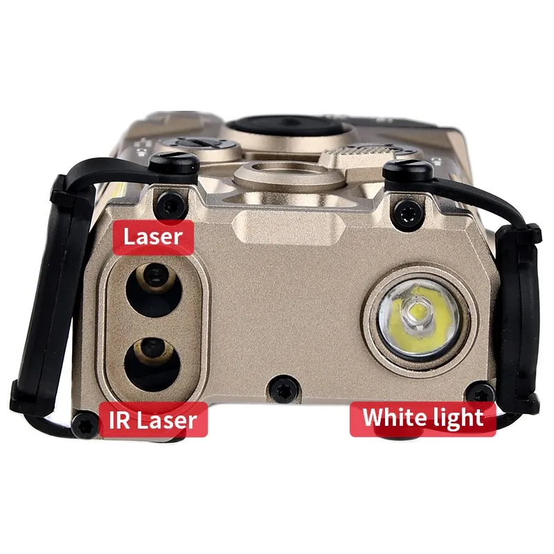 WADSN-puntero de Vista OGL IR de Metal completo, punto rojo, verde, azul, láser estroboscópico, linterna LED blanca para caza, nueva luz de explorador Airsoft Ogl - imagen 4