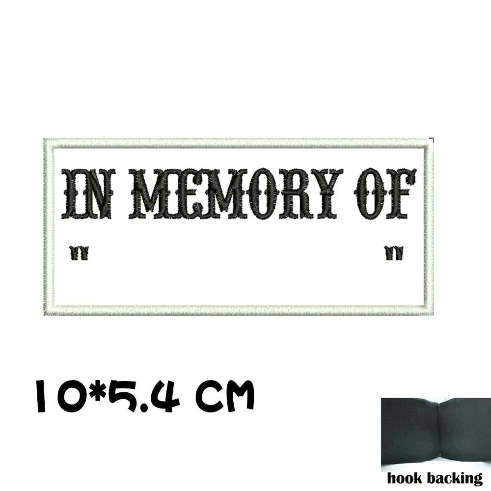 Parches personalizados con memoria de nombre, soporte de gancho para planchar - imagen 4