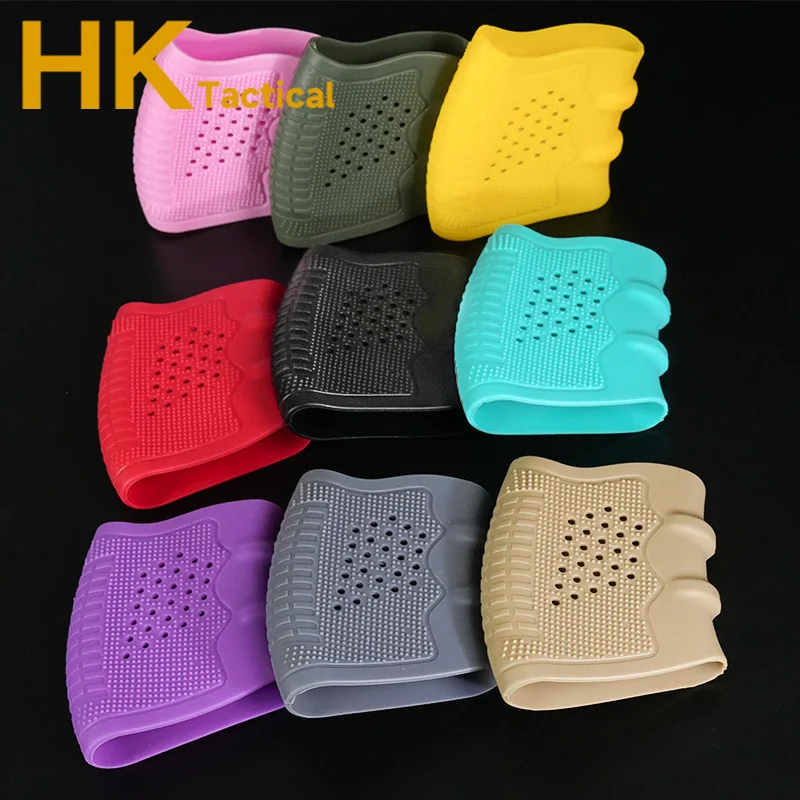 Guantes tácticos antideslizantes de goma para pistola, guantes universales con mango de pistola G17/G18G19, guantes transpirables, accesorio para caza - imagen 4