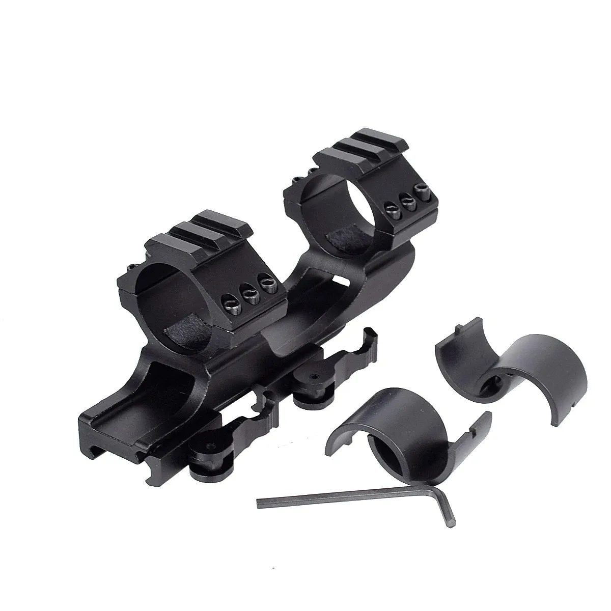 Adaptador de montaje para mira telescópica táctica, 25,4/30mm, 11/20mm, doble anillo, perfil alto y bajo, óptica para pistola de juguete - imagen 5