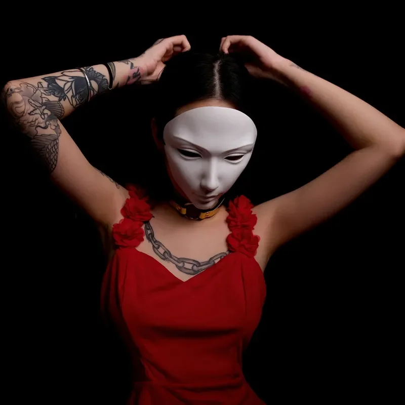 Máscara facial completa para fiesta, disfraz de película, accesorio de mascarada, Halloween, Navidad, tamaño ajustable - imagen 4