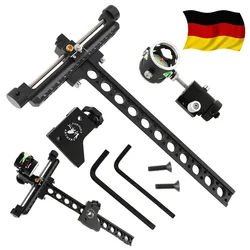 Mira de arco compuesto de un solo Pin, herramienta de puntería de fibra óptica de aluminio CNC de 0,0599 "para tiro con arco compuesto, caza, deportes al aire libre