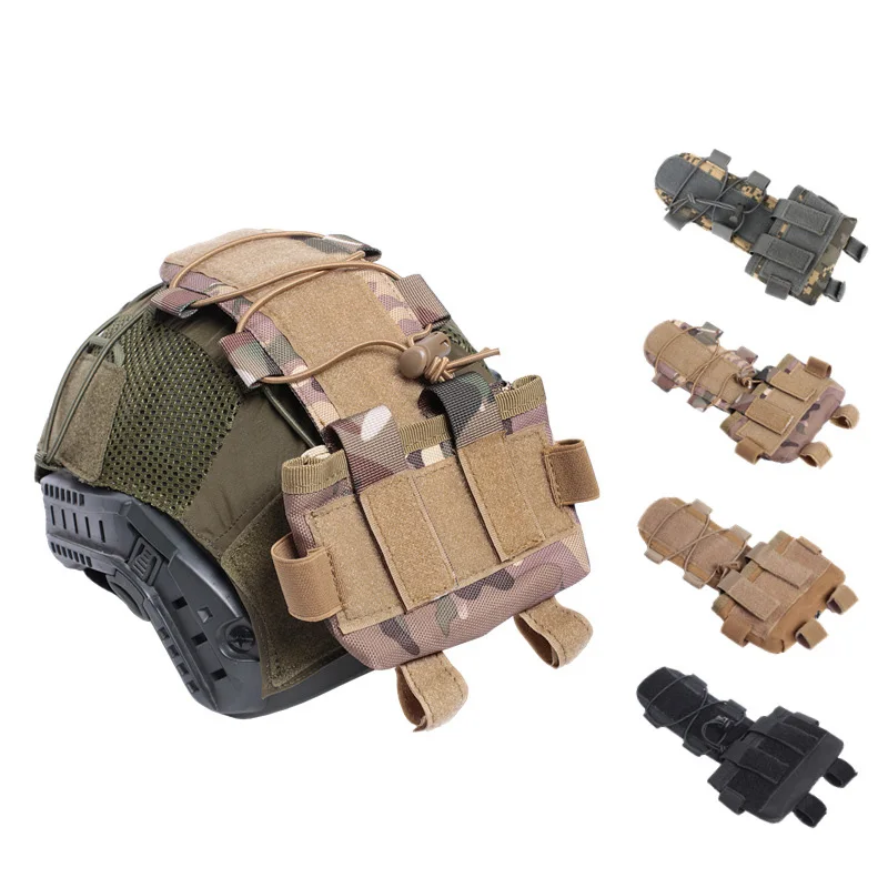 Funda de batería para casco táctico MK2, bolsa de combate rápido, paquete de peso de equilibrio para casco, paquete de batería de camuflaje para caza - imagen 2