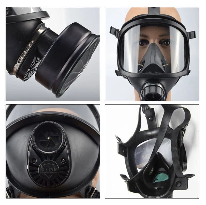 Máscara de Gas tipo M14/87, máscara facial completa MF14, filtro respirador químico, máscara de estimulación de autoabsorción, protección contra la contaminación Nuclear - imagen 5