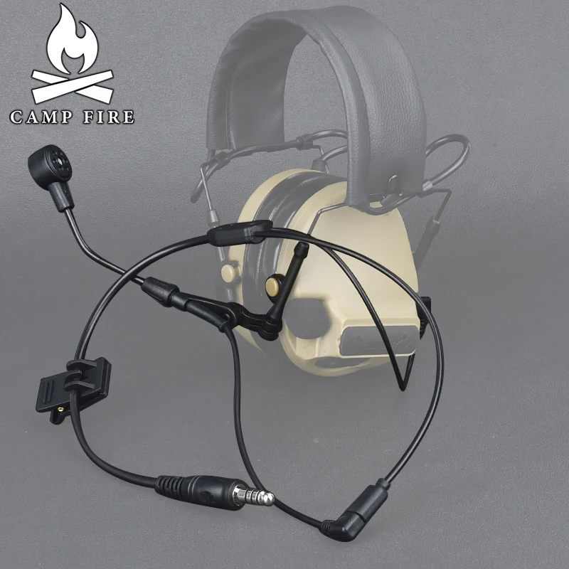 WADSN C3 auriculares tácticos Cable de micrófono inalámbrico auriculares con PTT accesorio de empuje para hablar para comunicación de tiro de caza