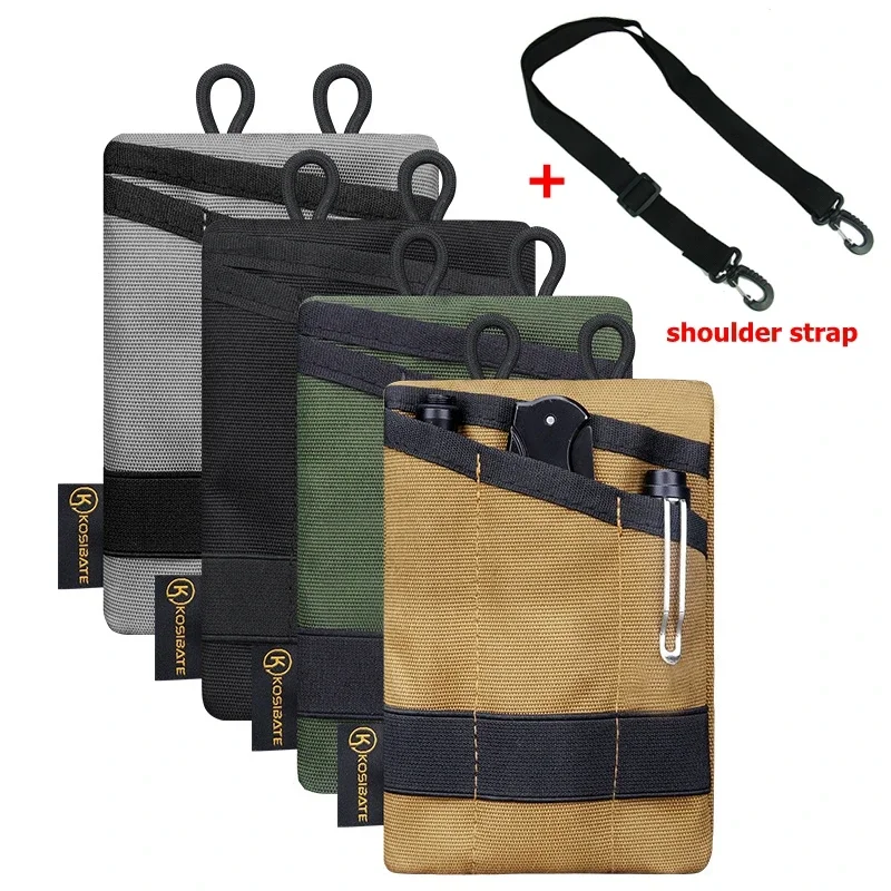 Mini bolsa táctica EDC, billetera, monedero, riñonera con correa para el hombro, cuchillo para acampar al aire libre, bolsillo colgante para tarjeta de crédito - imagen 2