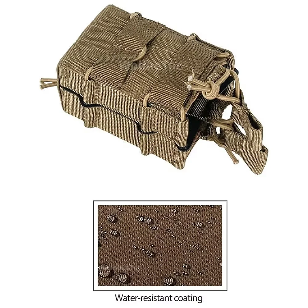 Bolsa de revistas compatible con MOLLE para M4/M16/AR15, soporte de munición doble para actividades al aire libre, organizador de clip montado en cinturón duradero - imagen 5