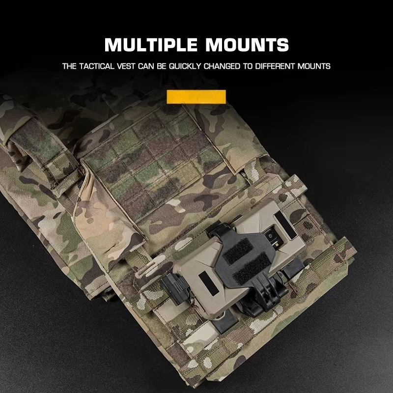 Bolsa táctica triple para rifle y pistola – Soporte multiusos MOLLE - imagen 5