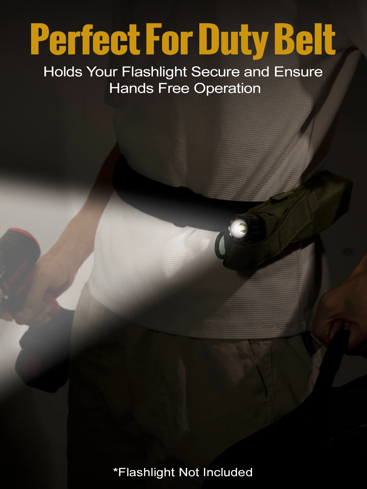 ONETIGRIS-funda para linterna, soporte para linterna Molle EDC, funda para cinturón, funda X, bolsa de herramientas táctica multiusos - imagen 3