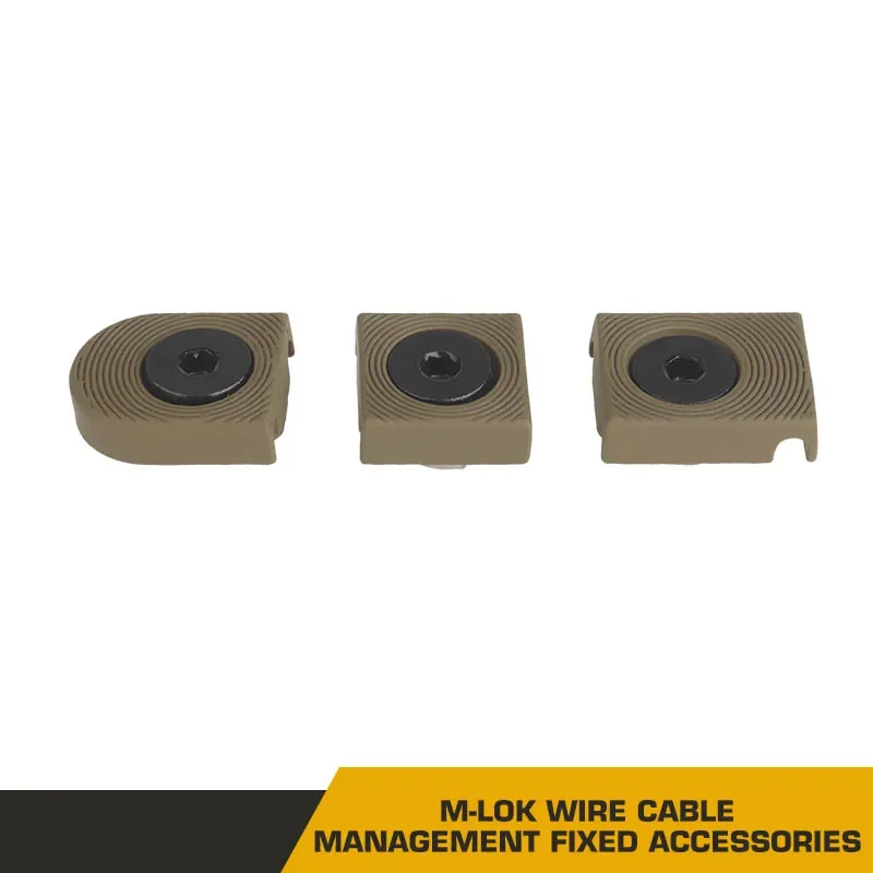 Gestor de cables M-LOK metálico para rieles tácticos