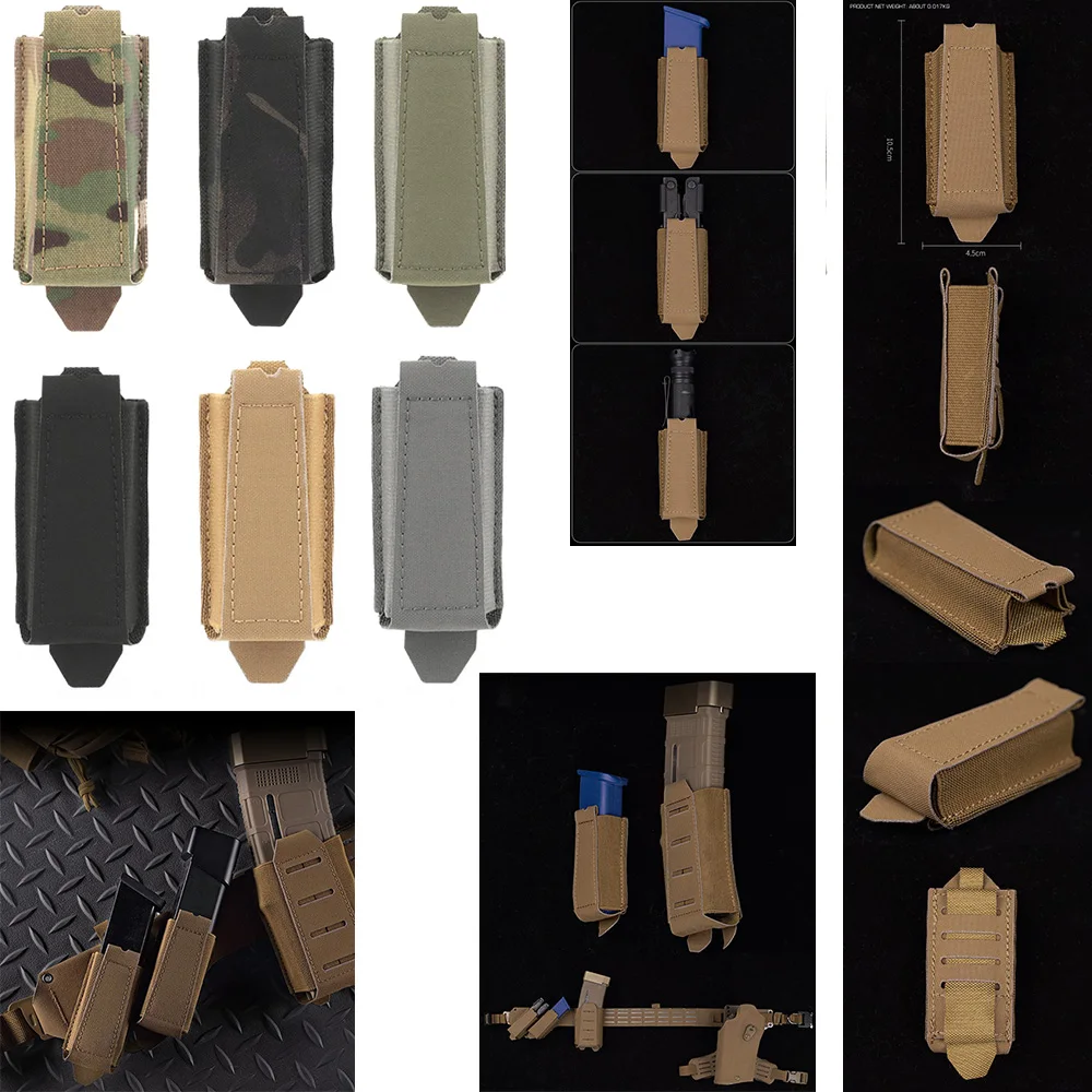 Bolsa para revistas de pistola de arco de caza, accesorios para sistema de tiro Molle, linterna, equipo de caza, riñonera para exteriores - imagen 2