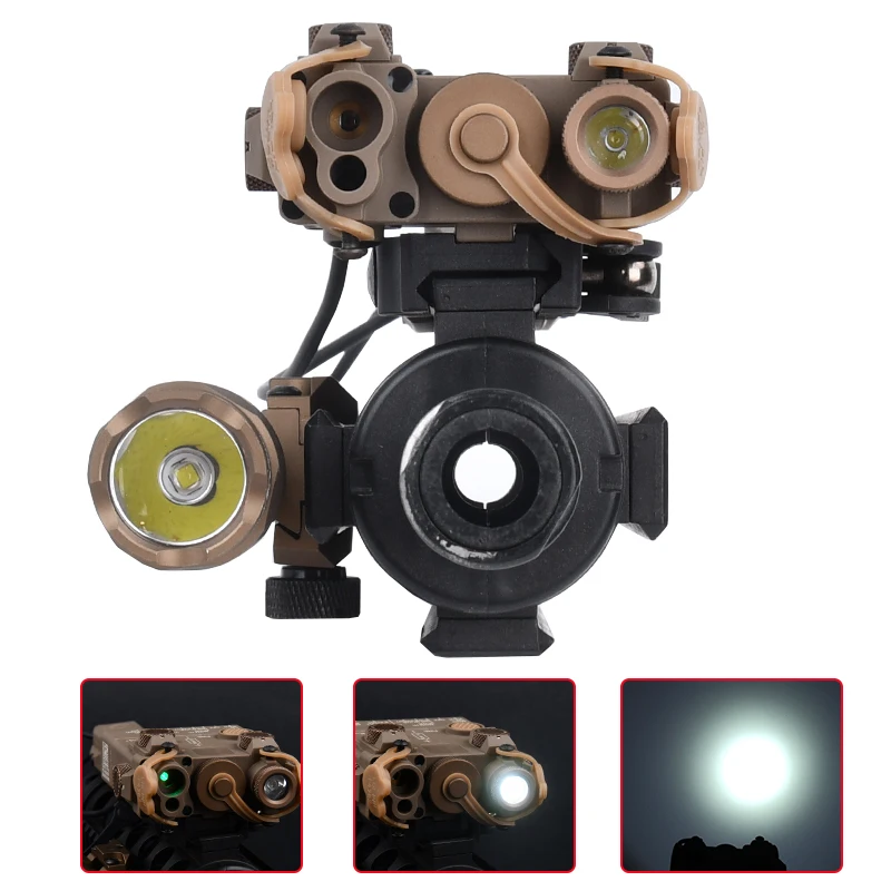 DBAL-A2 táctico versión simplificada Surefir M300A M600C juegos de linternas punto rojo indicador Airsoft apto para riel láser de caza de 20mm - imagen 5