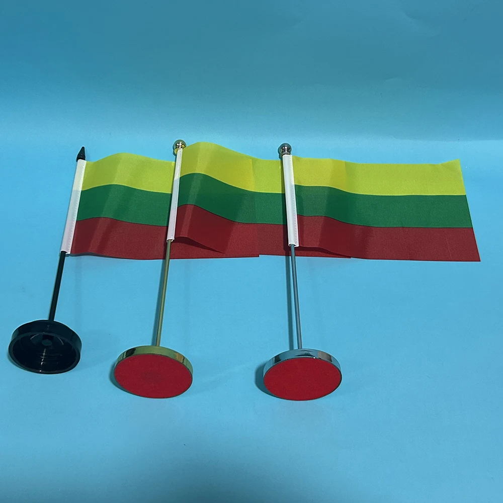 Bandera escritorio Lituania – Nacional para mesa o despacho - imagen 3
