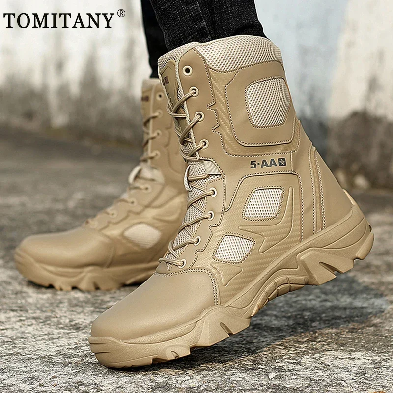 Botas tácticas impermeables invierno hombre refuerzo puntera MOLLE - imagen 5