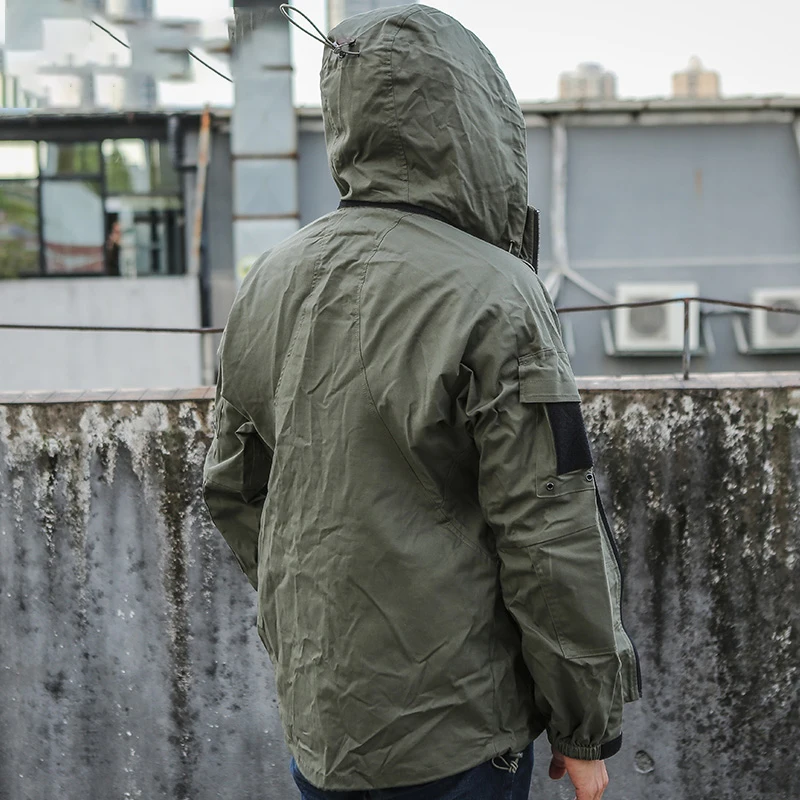 Chaqueta táctica PCU, chaqueta cortavientos de otoño con capucha, chaqueta fina para ir al trabajo, transpirable y duradera - imagen 5
