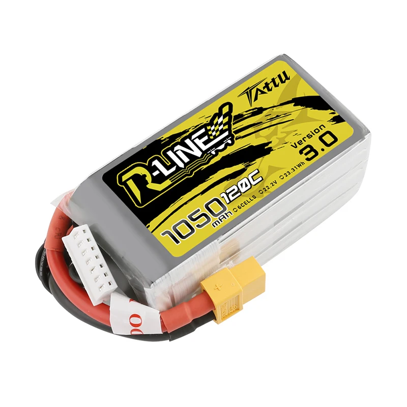 Batería LiPo TATTU-R-LINE 3,0 6S 22,2 V 1050mAh 95C para helicóptero RC Quadcopter FPV Racing Drone Parts 6S, batería para Drones - imagen 4