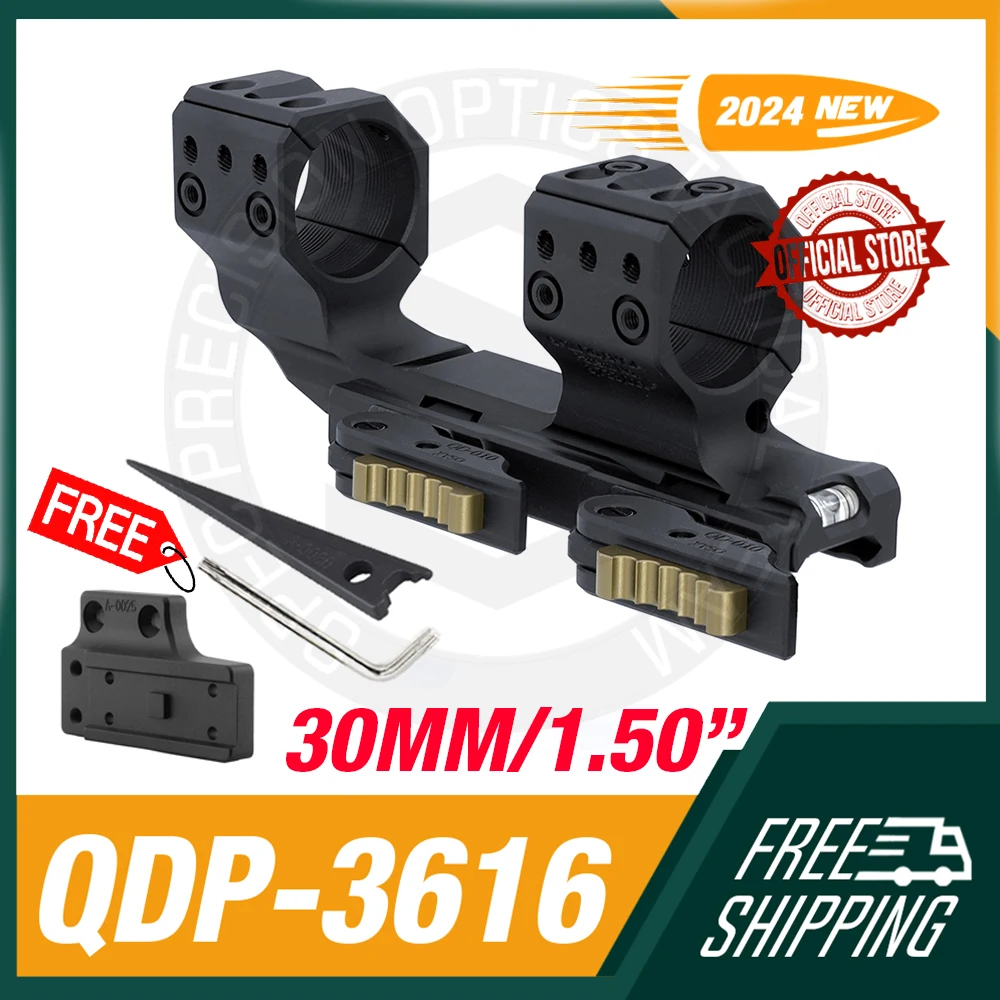 Soporte de alcance táctico SPECPRECISION SP QDP-3616 1,50 "30mm 20MOA QDP 3616 soporte de mira telescópica con nivel QD rápido para caza Airsoft - imagen 2