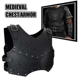 Armadura medieval cuero sintético ajustable – Peto para caballero
