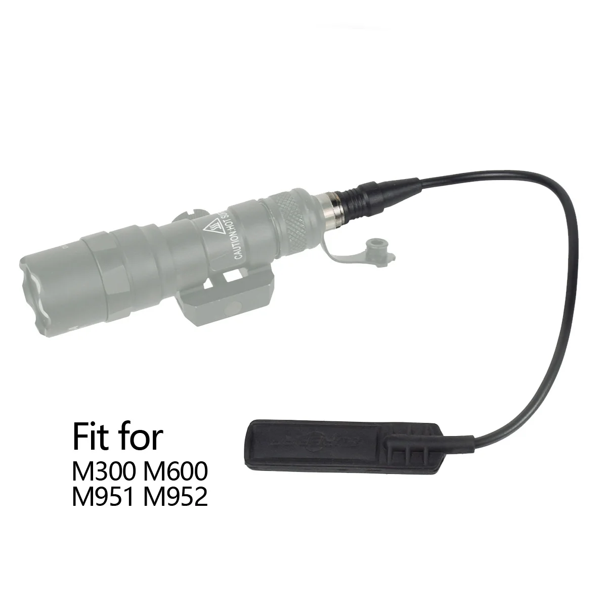 Cubierta de interruptor de presión de doble función, actualización táctica para Surefire M300 M600, linterna Airsoft, tapa trasera, luz para armas de caza - imagen 5