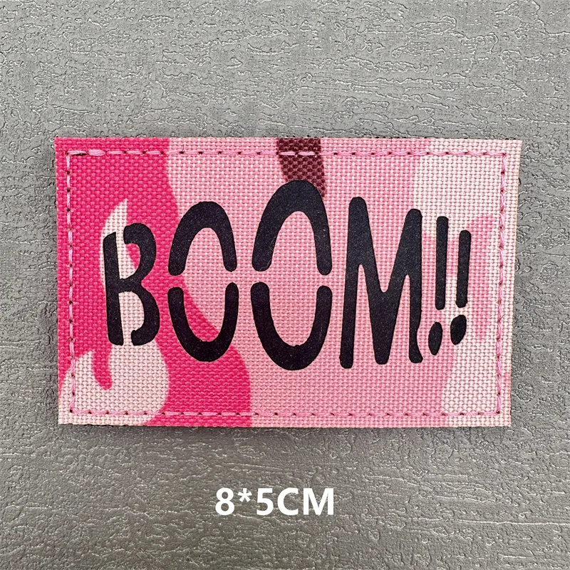 Parches luminosos de gancho y bucle con calavera/letra táctica, para ropa, mochilas, sombreros, chalecos, decoración de mochila personalizable, 1 ud. - imagen 4