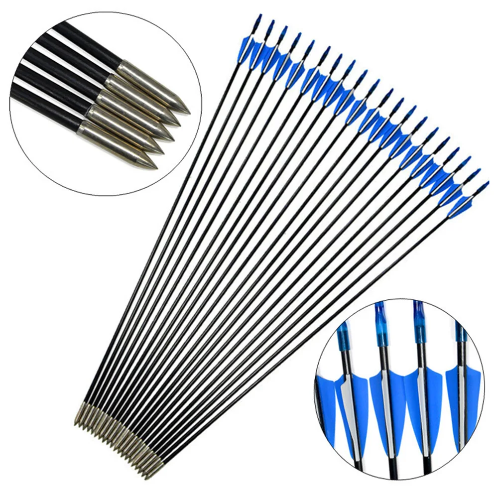 Flechas de fibra de vidrio para arco – ID4mm 31 pulgadas caza - imagen 2