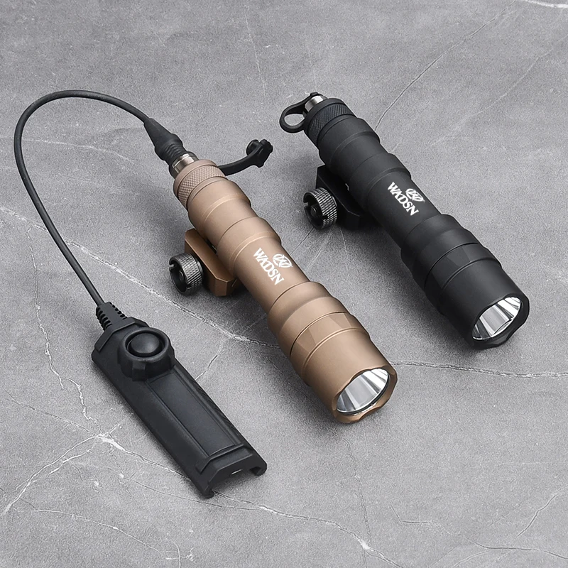 WADSN-linterna táctica de Metal M600 M600DF para caza, luz LED blanca de alta potencia de 1400 lúmenes, adecuada para riel de 20mm - imagen 3