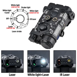WADSN NGAL L3 linterna táctica LED blanca con láser multicolor e IR
