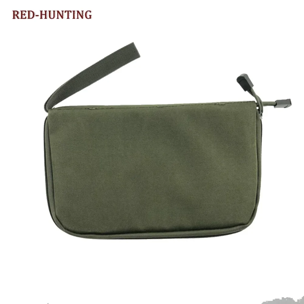 Bolsa táctica para pistola de 5 colores, protección para pistola, bolsa de Estuche de transporte, soporte para revistas, acolchado suave, portador de pistola individual OD verde - imagen 3
