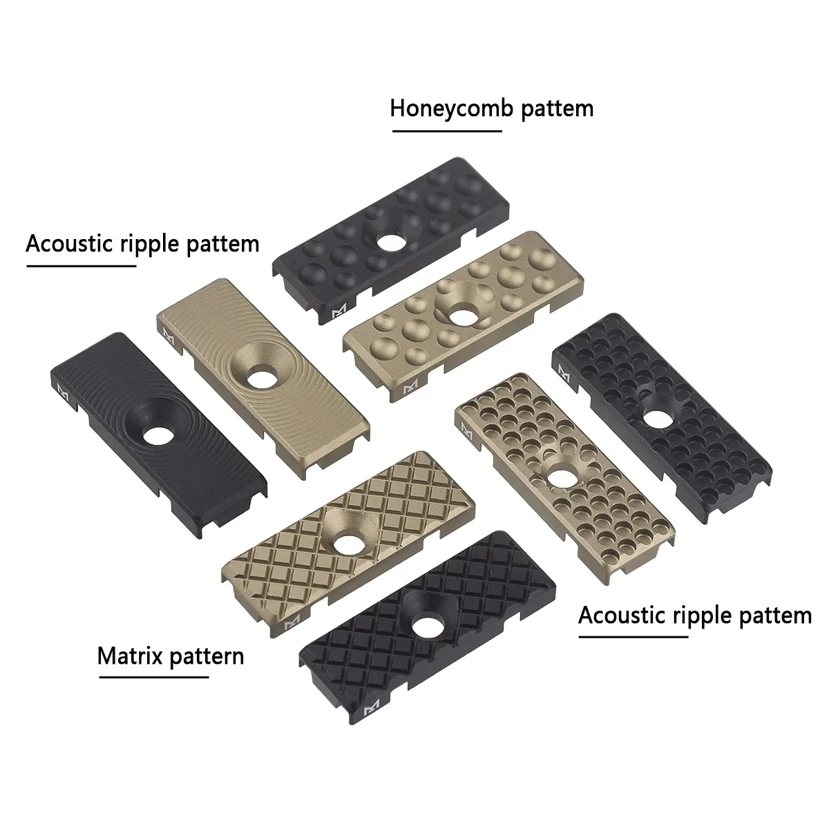M-LOK Keymod sistema de guía de alambre de Metal Cable táctico CNC cubierta de riel de gestión de aluminio montaje fijo trasero accesorio de equipo de caza - imagen 3