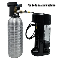 Máquina de agua de soda, estación de llenado de carga TR21, Kit adaptador de cilindro de tanque de CO2 con conector de desconexión rápida