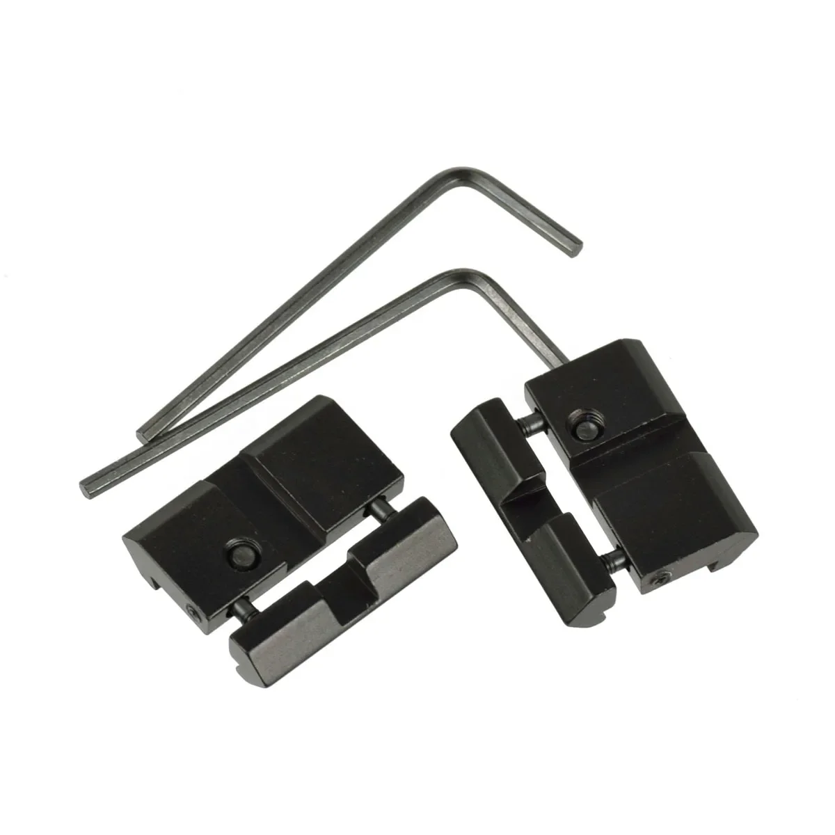 Adaptador de riel a presión con Base de cola de milano a Picatinny, adaptador de perfil bajo de 11mm a 22mm para riel de Rifle de pistola de aire de 22 cal - imagen 2