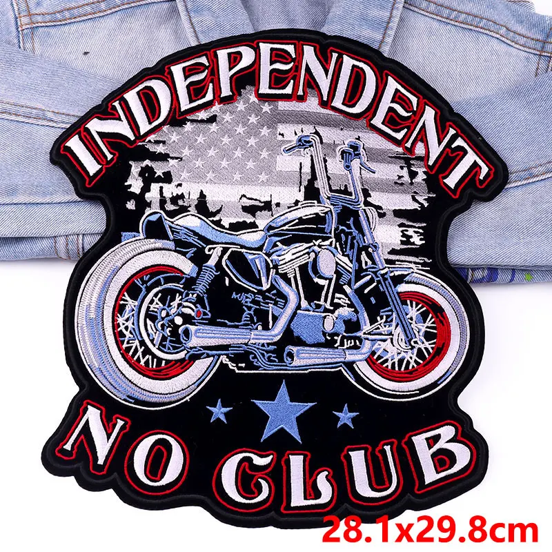 Parche bordado grande para ropa, parches termoadhesivos para planchar en ropa, Jeans, motocicleta, motorista, Animal, bricolaje - imagen 3
