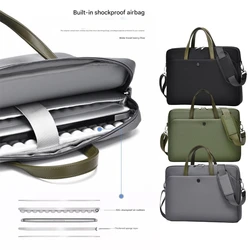 Cómodo estuche impermeable para transporte ordenador, con gancho desmontable y bolsillo frontal organizado, bolsa para K1KF