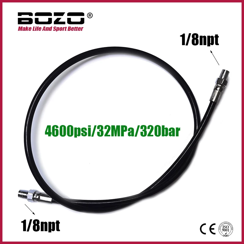 HPA Microbore-bobina de alta presión, manguera larga, relleno de línea, accesorios de 15/24/37/52/100/138 pulgadas, 3000PSI, novedad