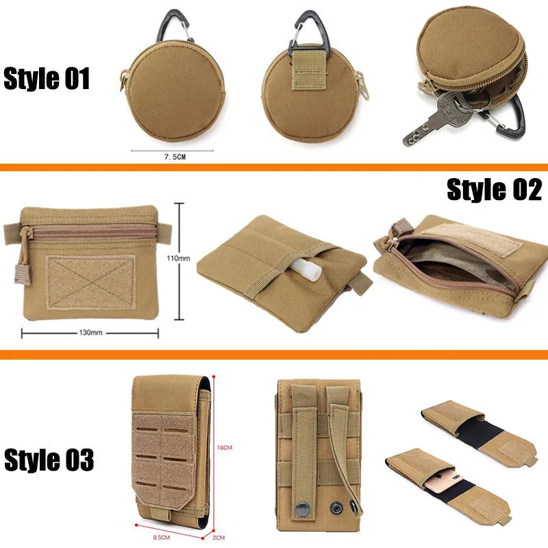 Bolsas Ophidian, bolsas Molle, riñonera para equipo, bolsa para teléfono para hombre, accesorios para acampar y cazar, riñonera con cinturón, paquete EDC - imagen 3