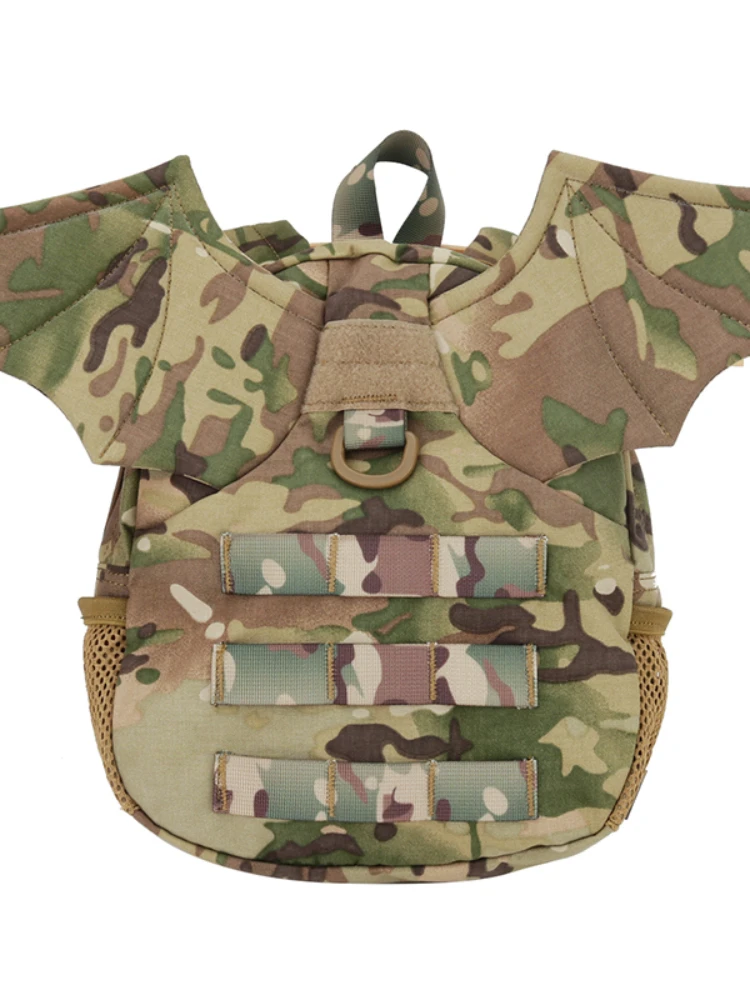 Mochila de camuflaje de Ángel para niños, mochila escolar con personalidad, Mini bolsa táctica - imagen 4