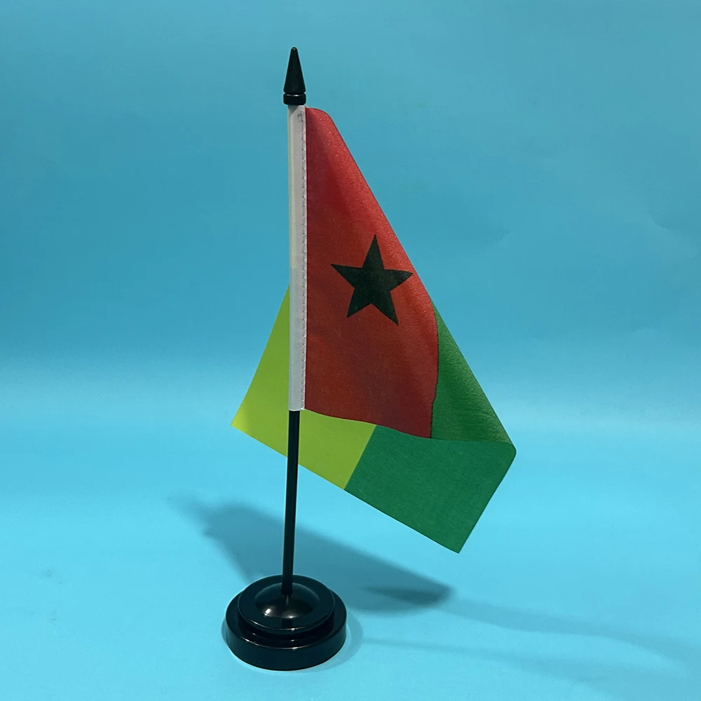 SKY FLAG Office Desk Flag Of Guinea-Bissau flag 14x21cm Guinea-Bissau National Flag Country Banner Desk Ornaments Flags - imagen 5